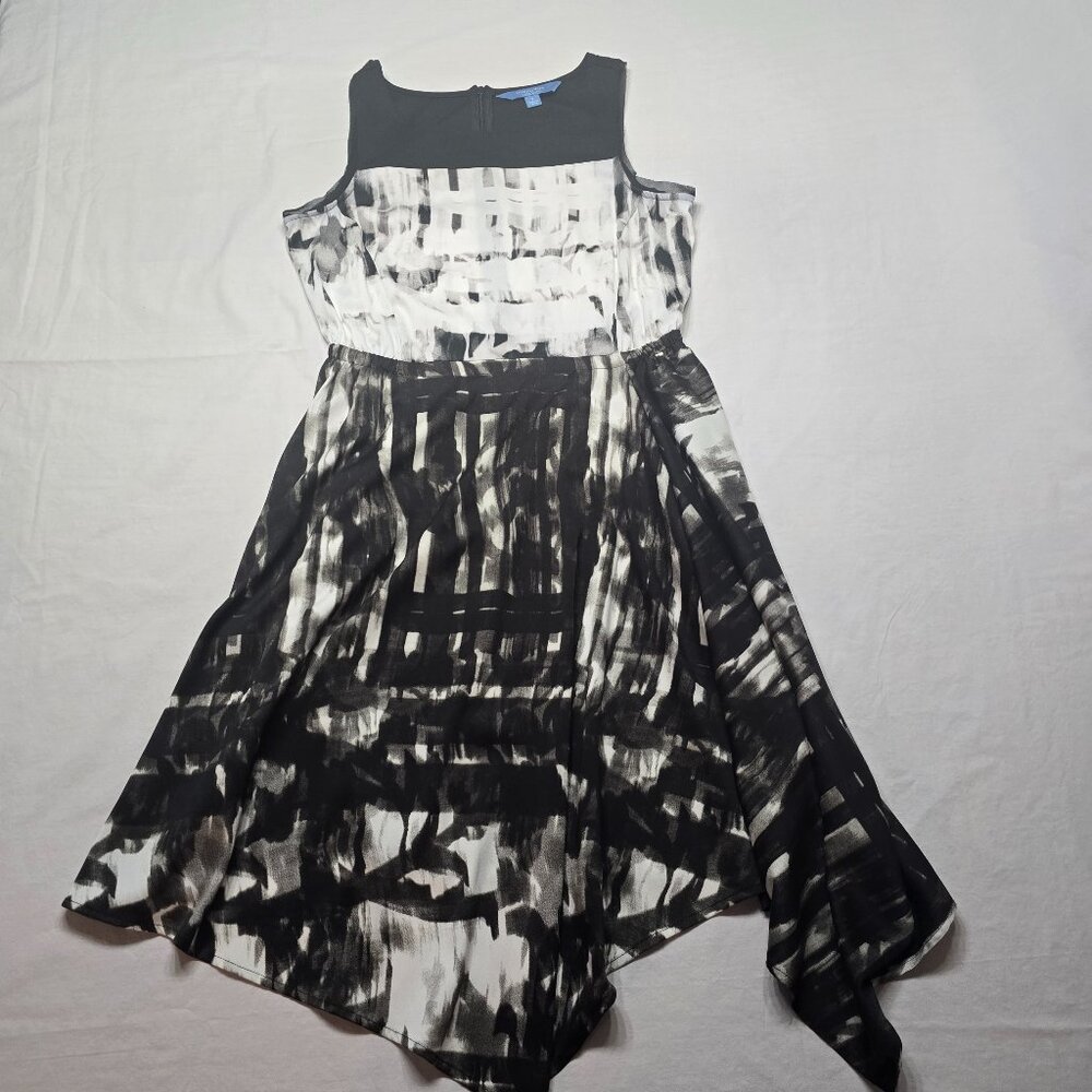 Share Simply Vera Vera Wang Women's Sleeveless Dress Size S Black/White